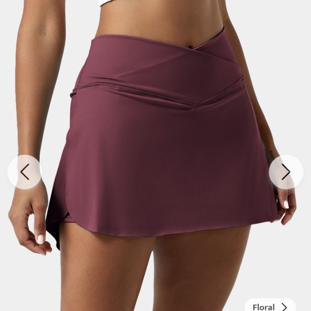 Plum colored tennis skirt